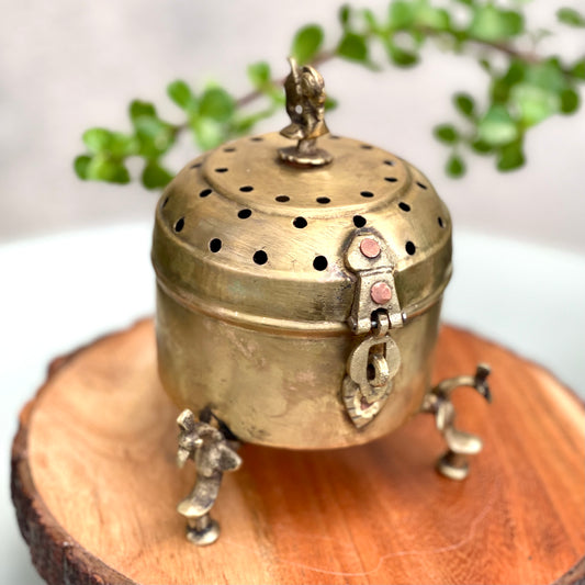 Vintage ‘Mor’ Potpourri Holder/Dhoopdan