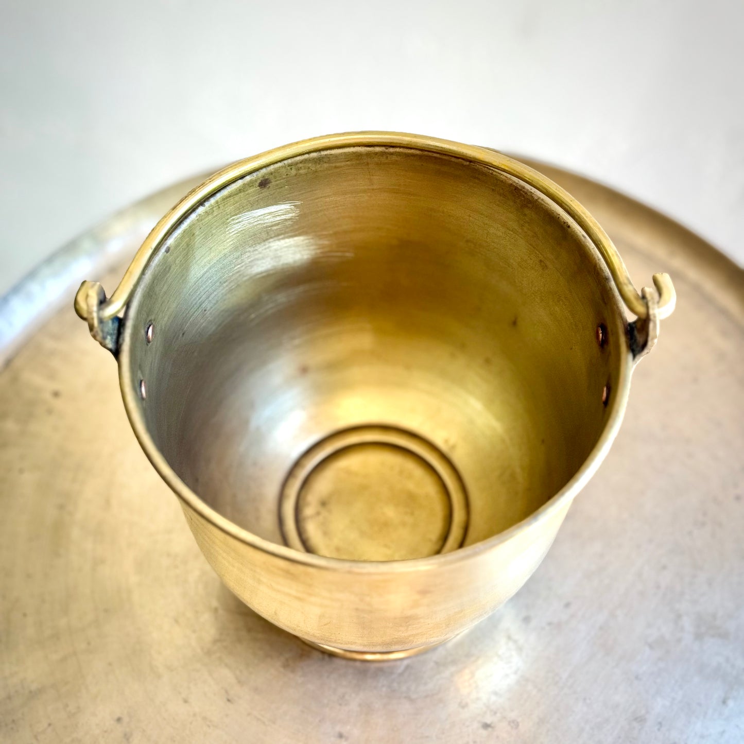 Vintage Brass Bucket