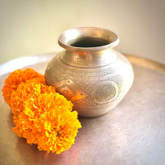 Antique Hand carved Kalash