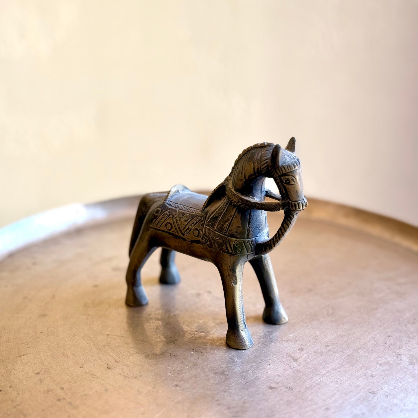 Vintage Brass Horse – Handcrafted Collectible