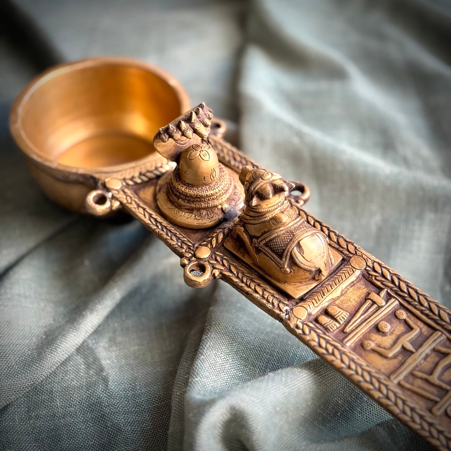 Nandi & Shiva Uddharani Ritual Spoon