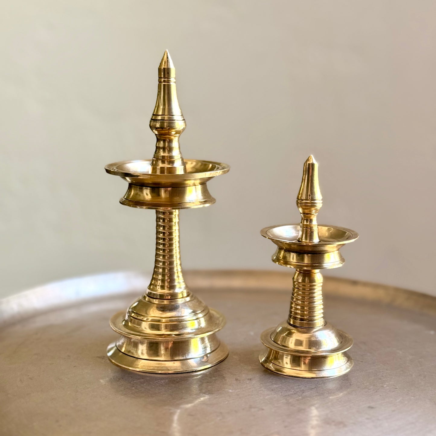 Kerala Nilavilakku Pair 9” & 6”