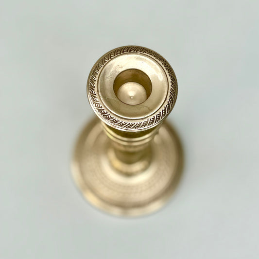 Vintage Brass Candle Stand
