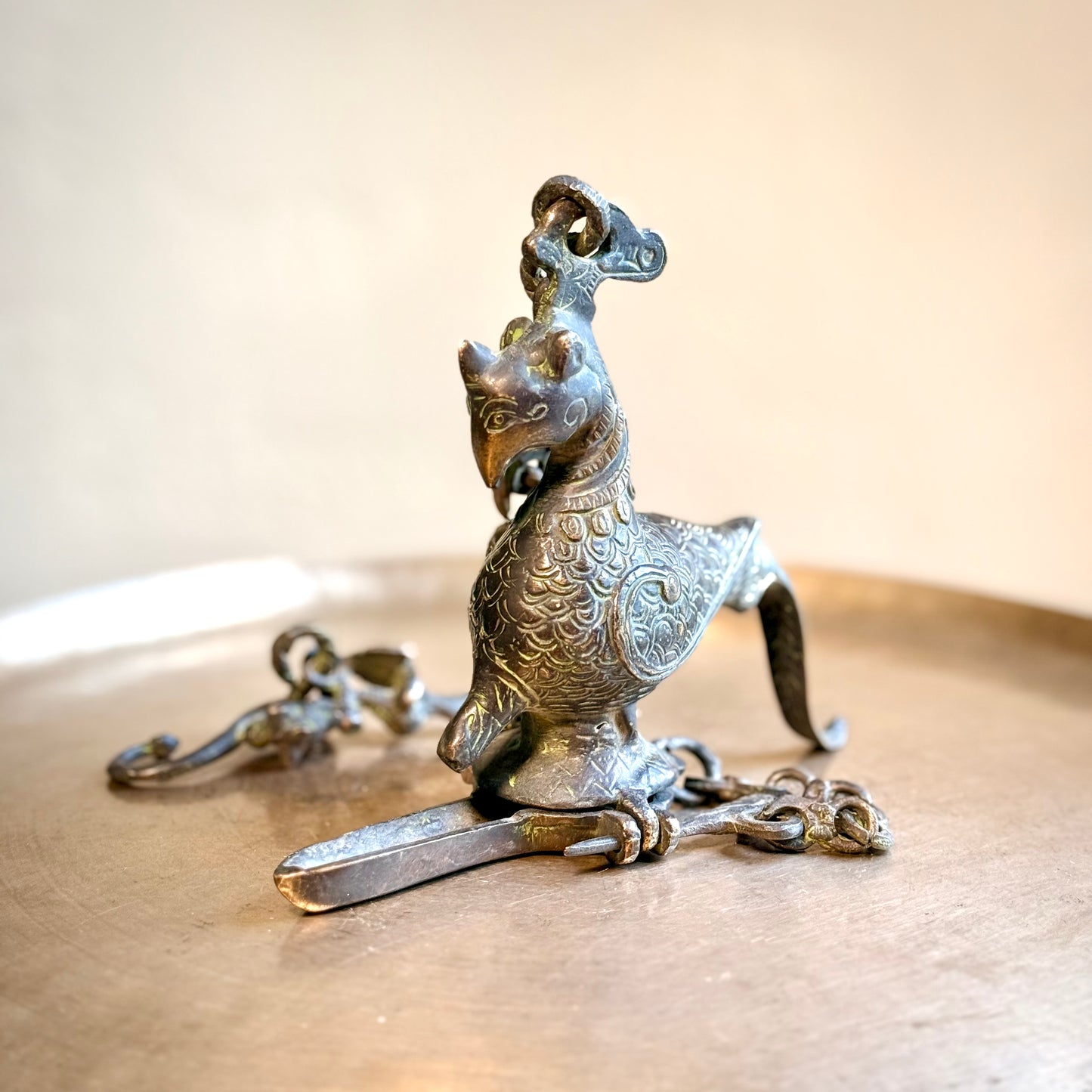 Mythical Bird Hanging Oil Lamp