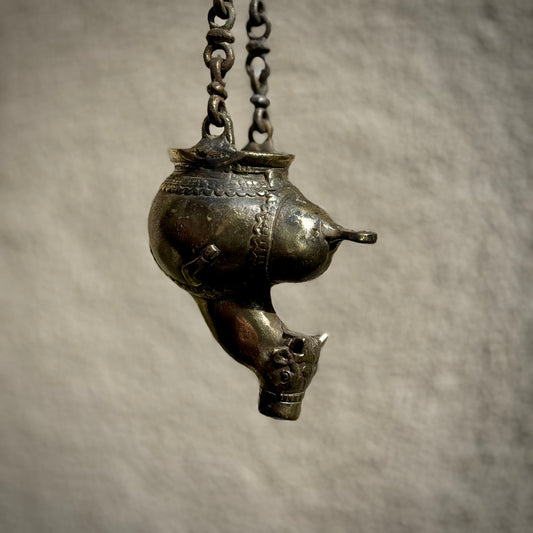 Brass Nandi Gangajali – Hanging Ritual Water Vessel