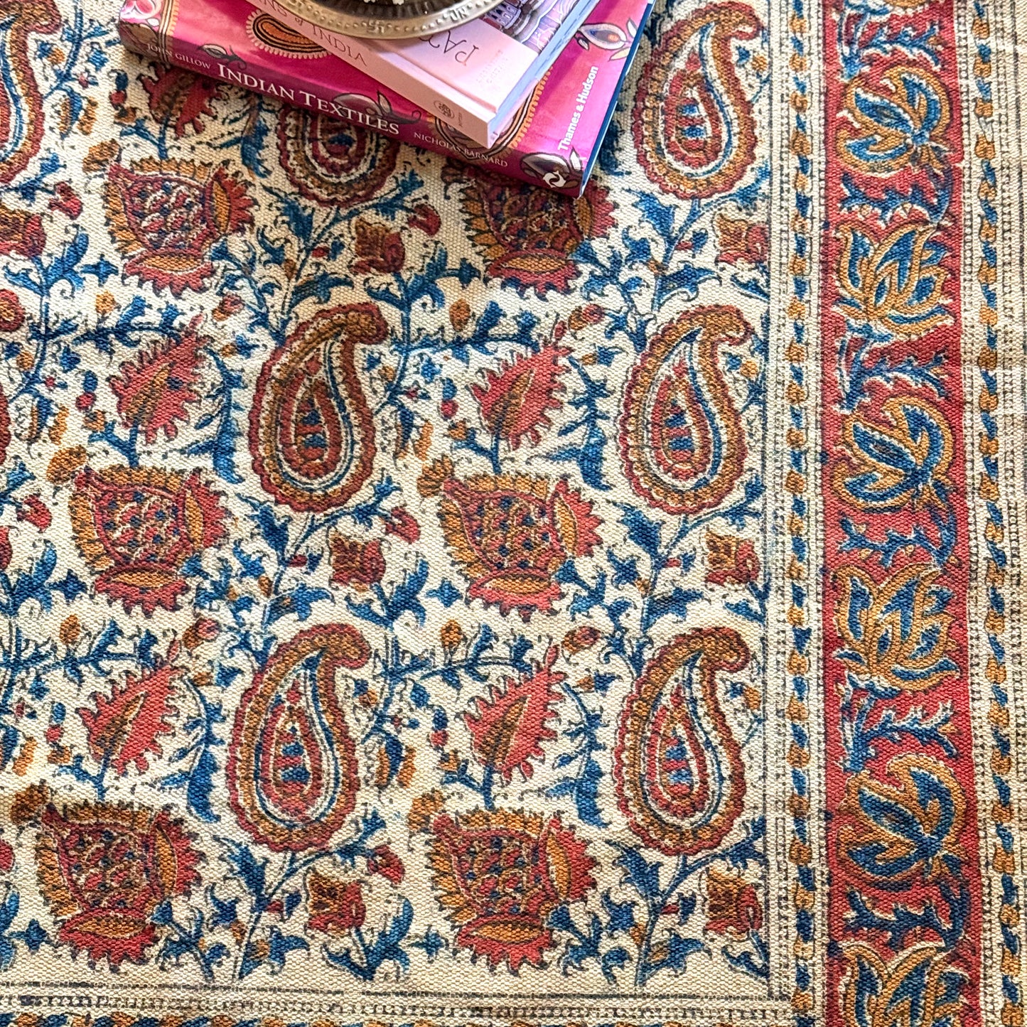 ‘Zahra’ Kalamkari Dhurrie