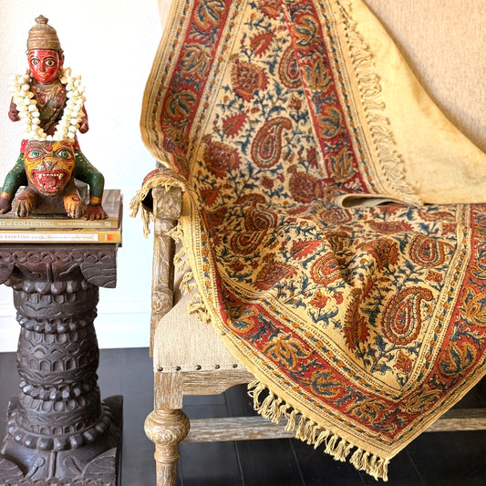 ‘Zahra’ Kalamkari Dhurrie