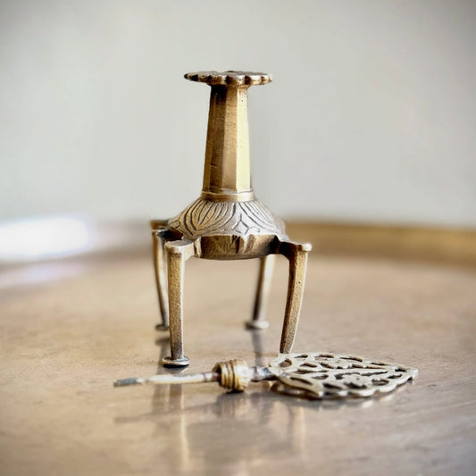 The Lucknow Heritage: A Vintage Brass Surmedaani Pair