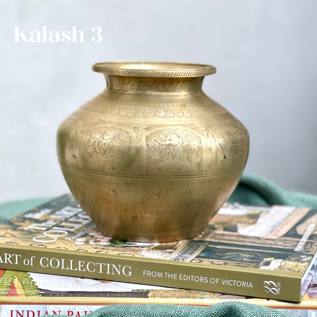 Vintage Hand Carved Kalash