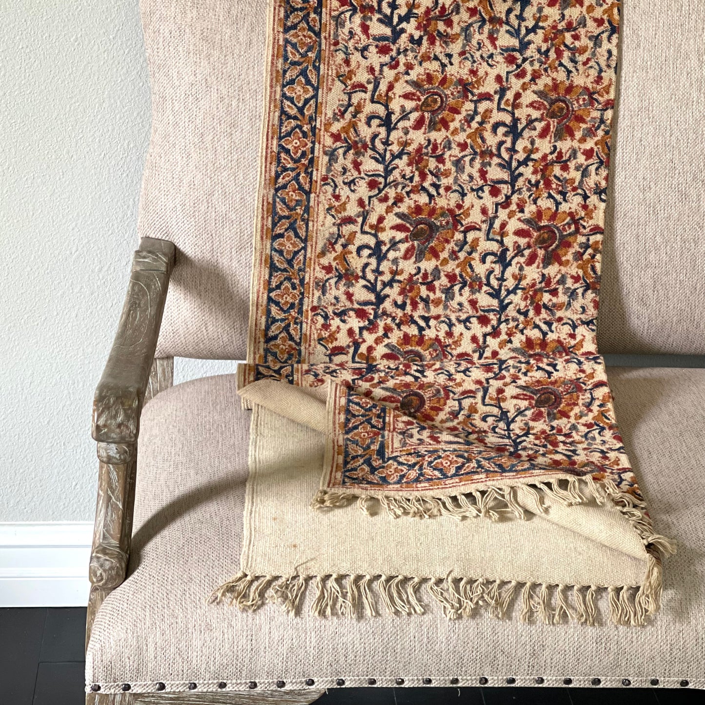 ‘Phool’ Kalamkari Dhurrie