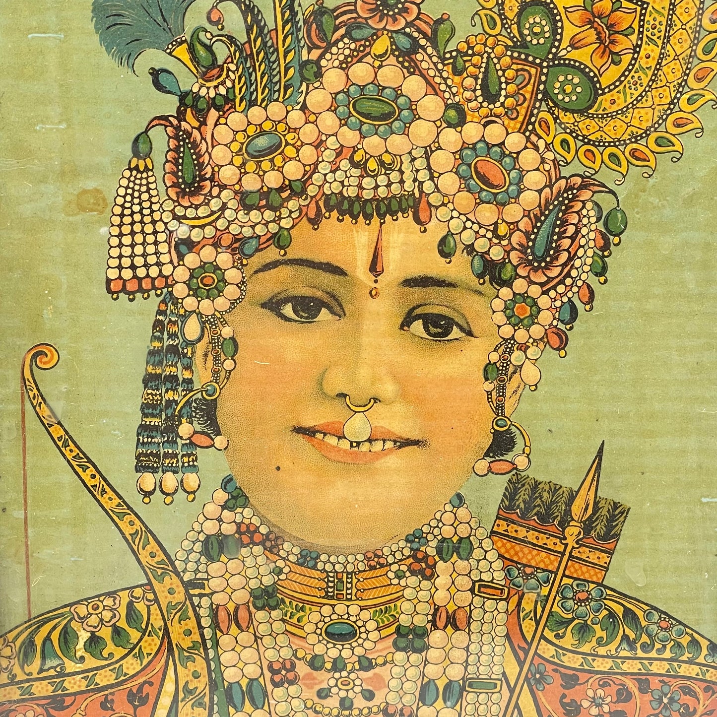 ‘Sri Ramchandra ji’ Raja Ravi Varma Lithograph Print