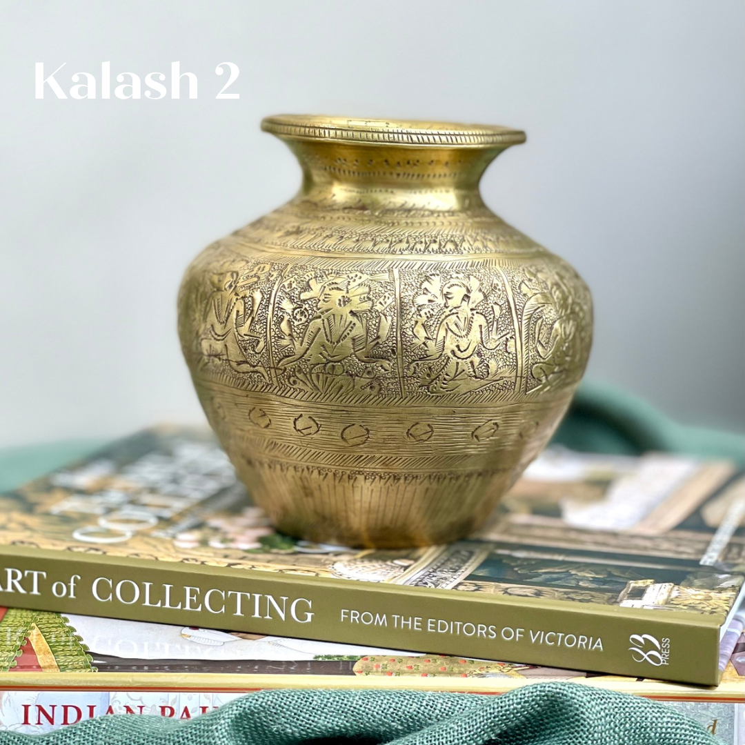 Vintage Hand Carved Kalash