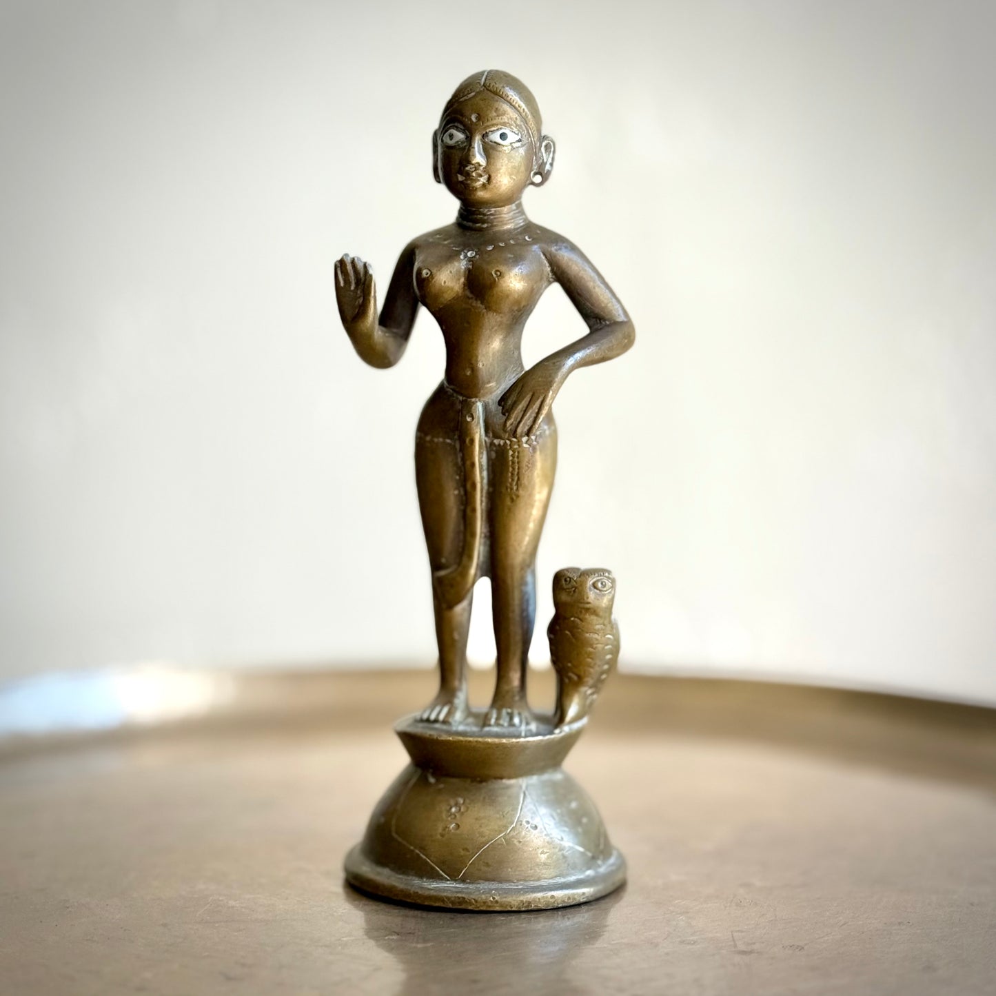 Lord Vishnu-Goddess Lakshmi Pair – Vintage Folk Style Idols
