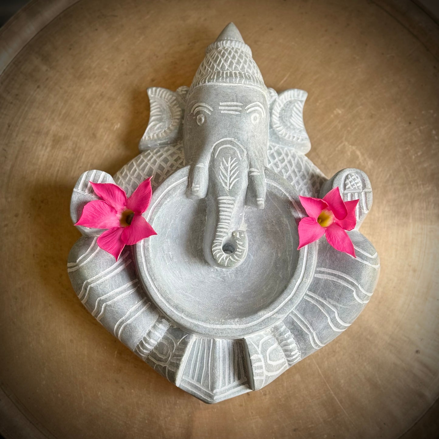 Ganesha Diya with Urli Design