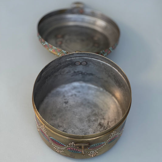 Vintage Hand-Painted Storage Box