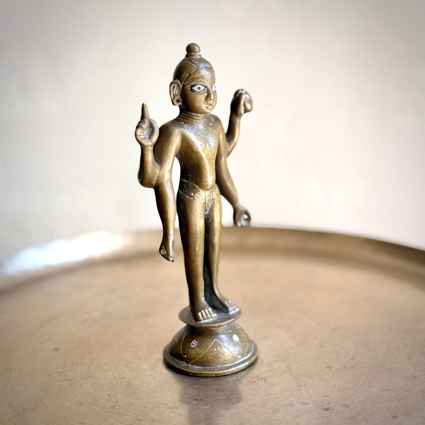 Lord Vishnu-Goddess Lakshmi Pair – Vintage Folk Style Idols