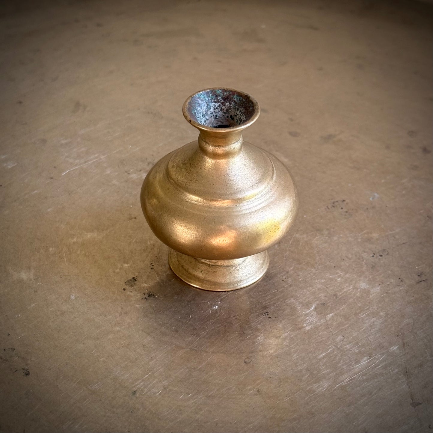 Rare Antique Bronze Miniature Kudam Vase