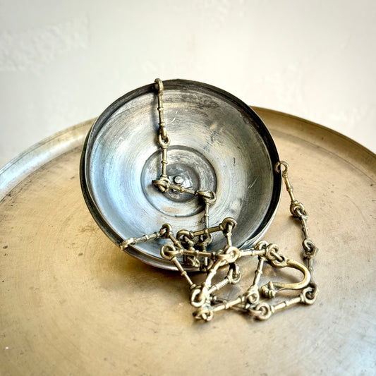 Vintage Brass Hanging Bird Feeder