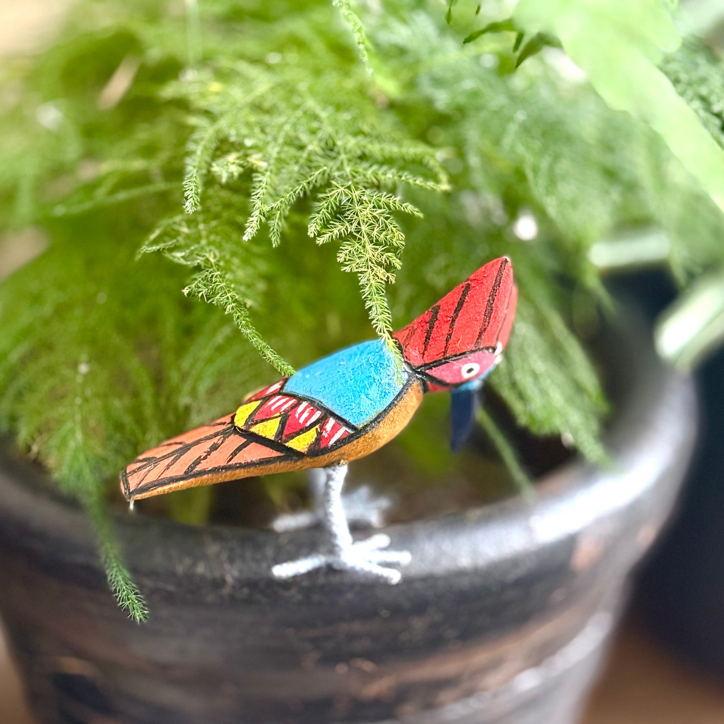 Hand-Crafted Wooden Bird ‘Parinda’ by Veer Singh