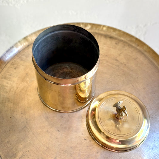 Vintage Canister With Bird