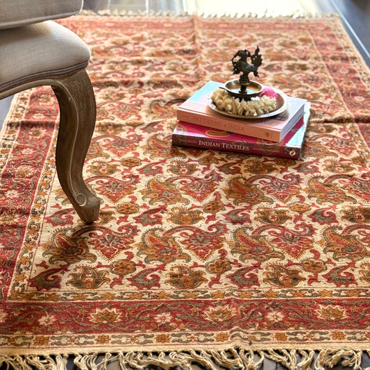 ‘Mahrukh’ Kalamkari Dhurrie