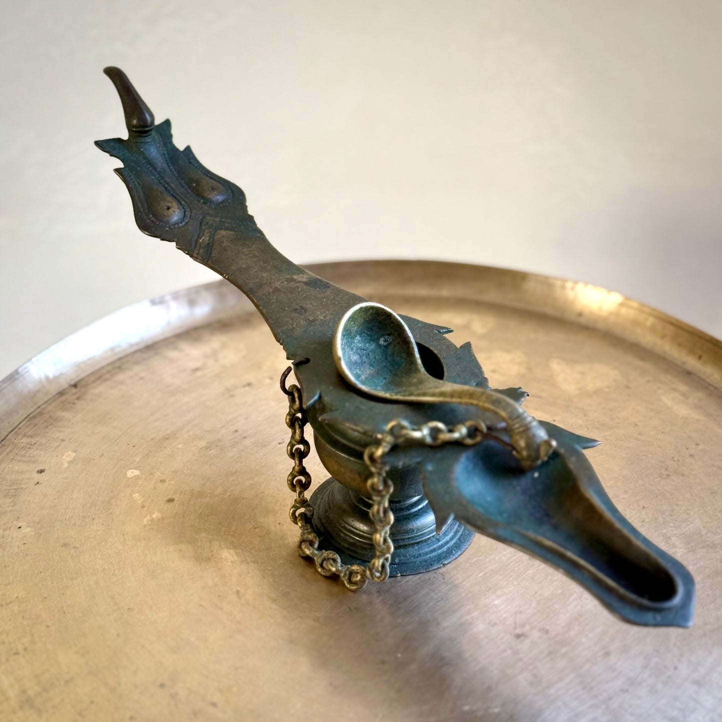Antique Mangalam Lamp - Kerala (Early 20th Century)