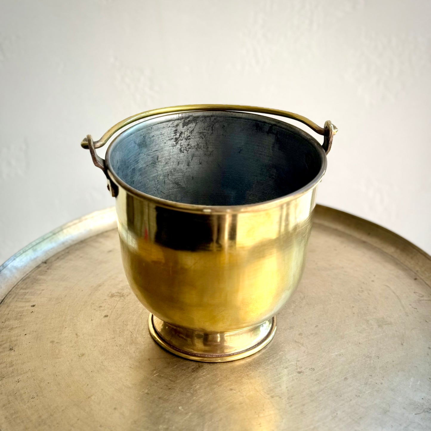 Vintage Brass Bucket