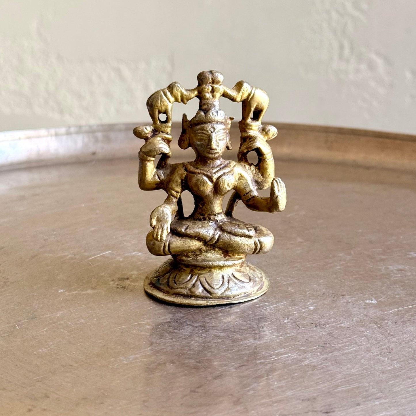 Miniature Gajalaxmi in Padmasana: A Rare Masterpiece of Prosperity and Abundance
