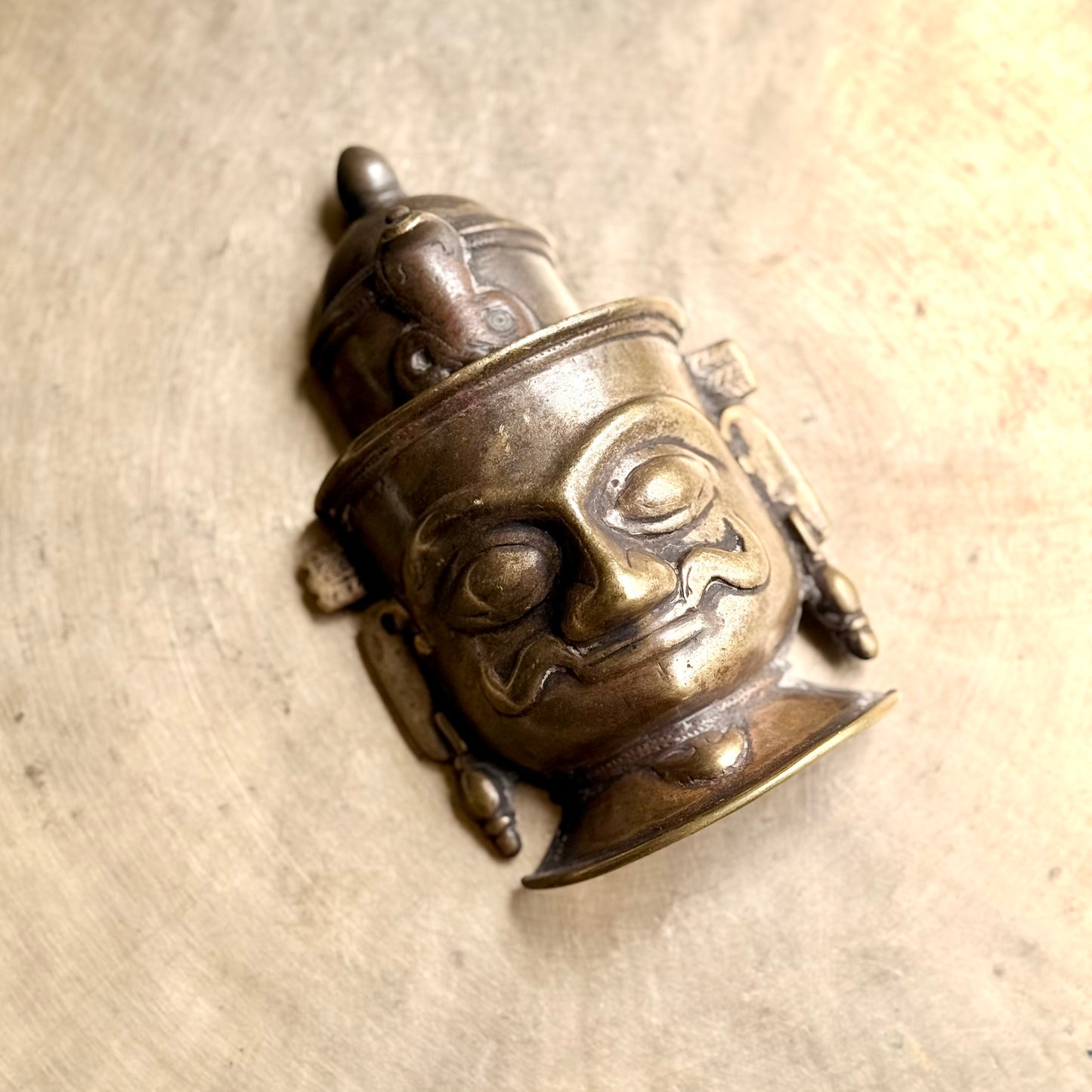 Antique Bronze Shiva Mukha - Maharastra (Early 19th Century)