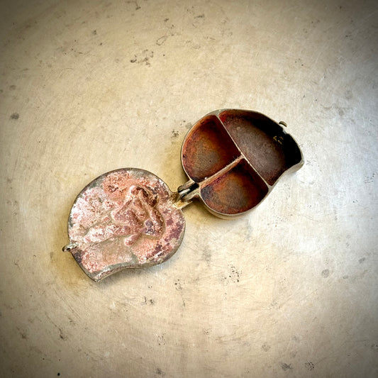 Vintage Ganesha Engraved Kumkum Box