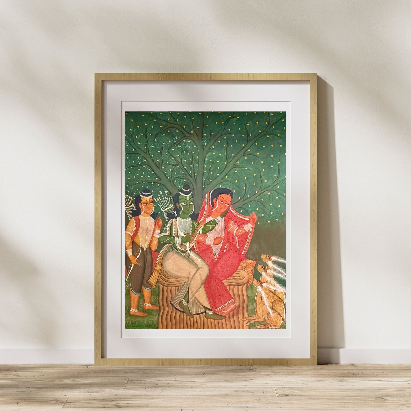 ‘Ram, Sita, and Laxman’ by Uttam Chitrakar
