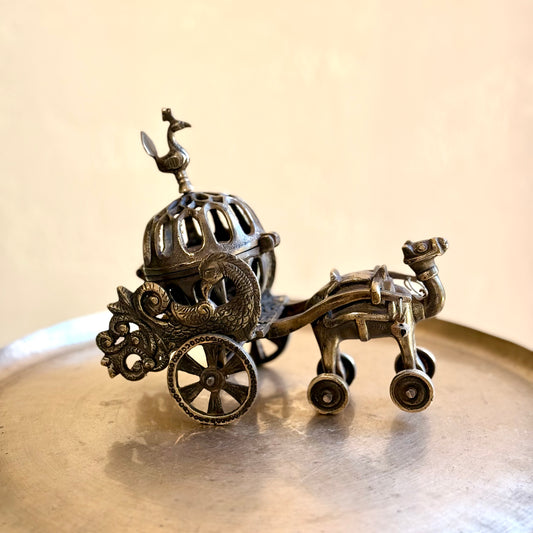 Brass Camel Chariot Dhoopdaan