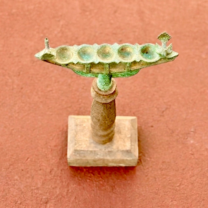 Mid-Century Bronze Chamaya Vilakku