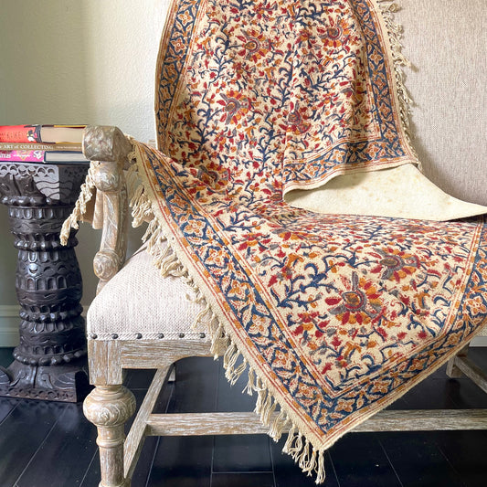 ‘Phool’ Kalamkari Dhurrie