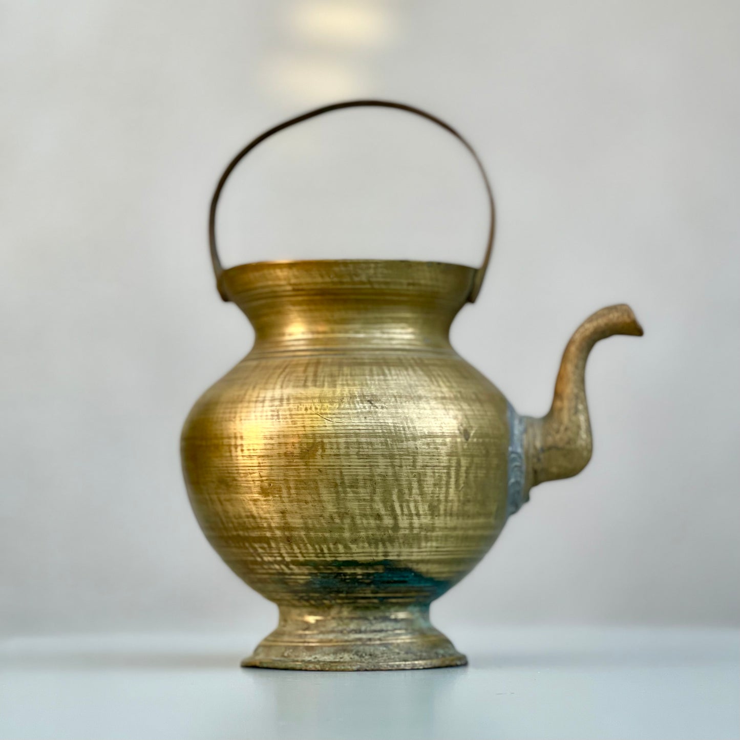 Vintage Bronze Kamandal -
Holy Water Pot