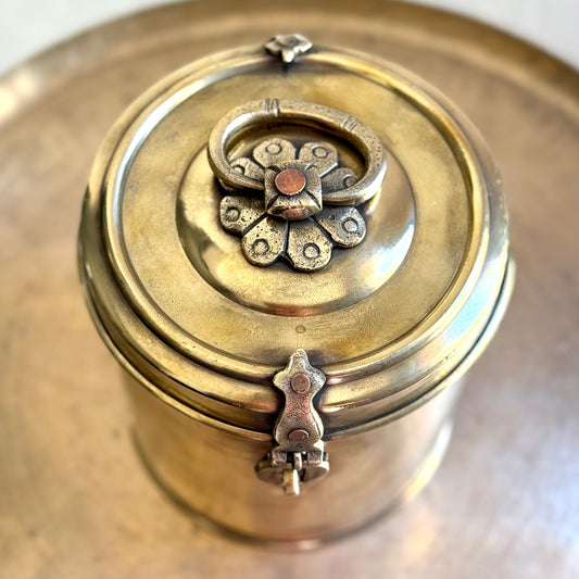 Vintage Brass Storage Canister