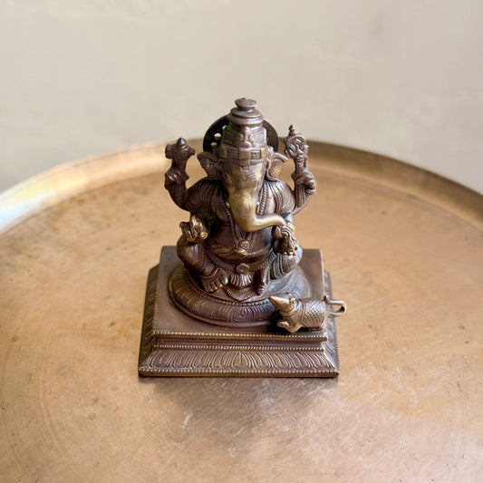 Vintage Bronze Ganesha Idol | 60–70 Years Old