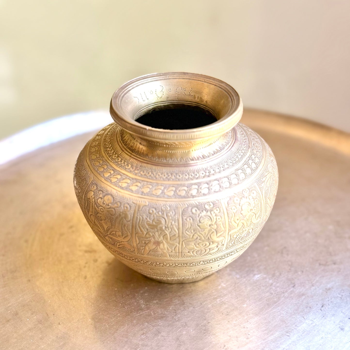 Antique Hand carved Kalash