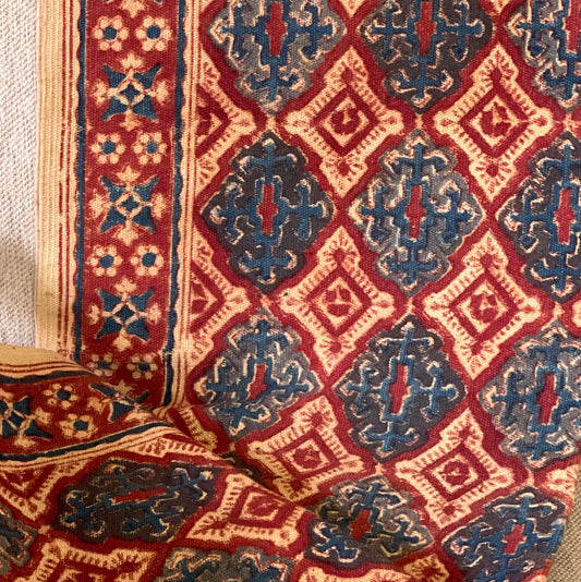 ‘Gulal’ Kalamkari Dhurrie