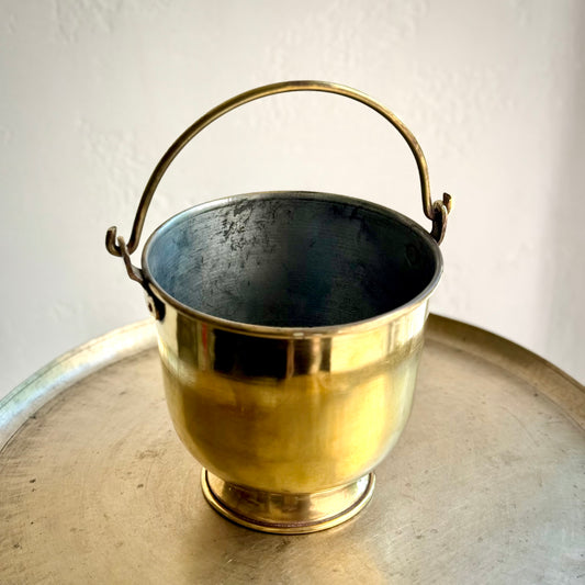 Vintage Brass Bucket