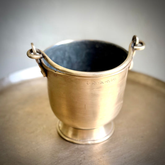 Vintage Brass Bucket