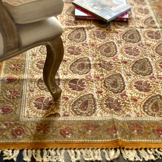 ‘Fiza’ Kalamkari Dhurrie