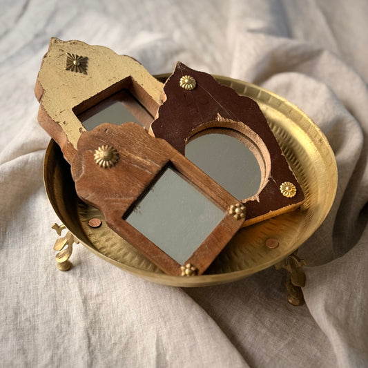 Set of 3 Assorted Vintage-Style Mirrors