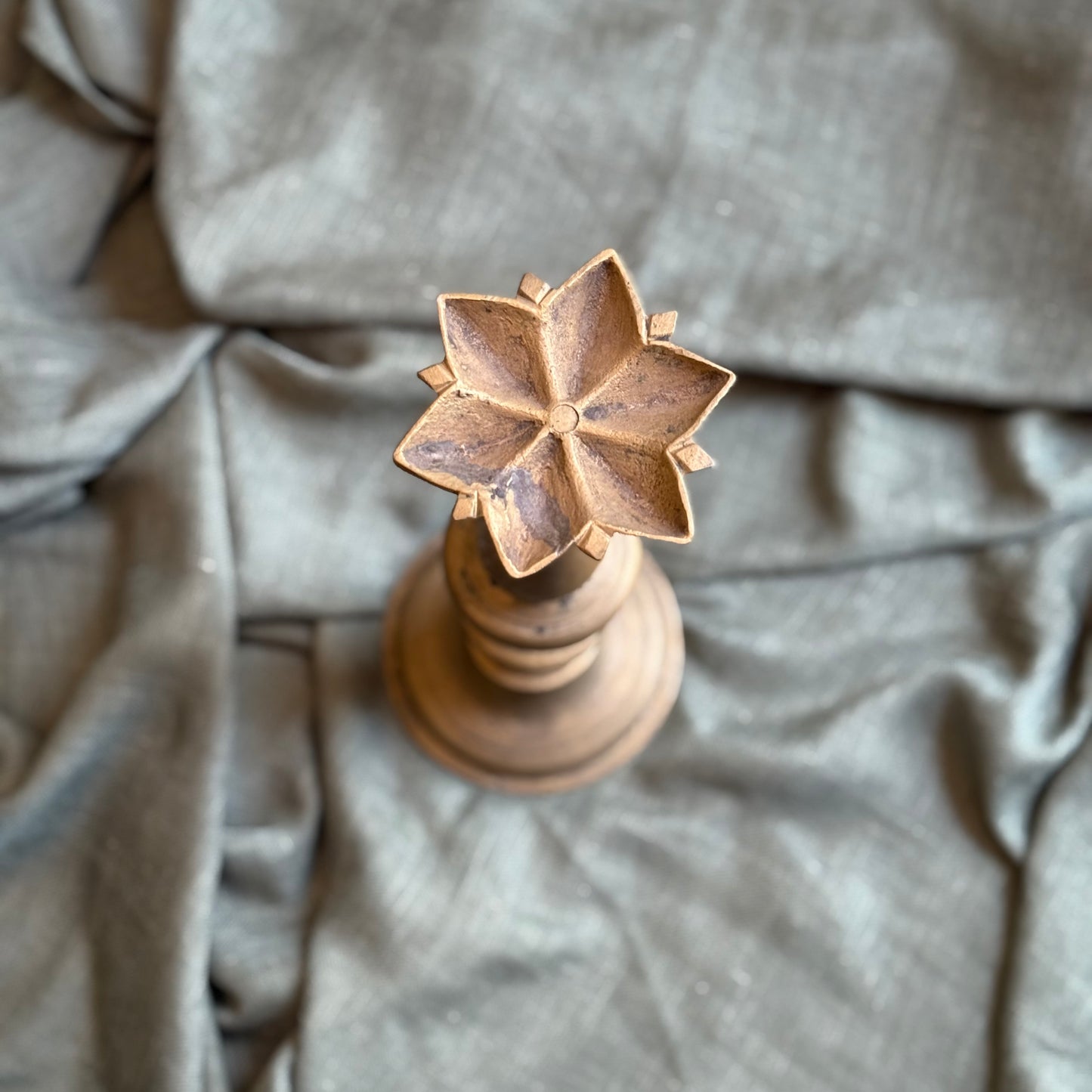 Exceedingly Rare Deccan Brass Oil Lamp