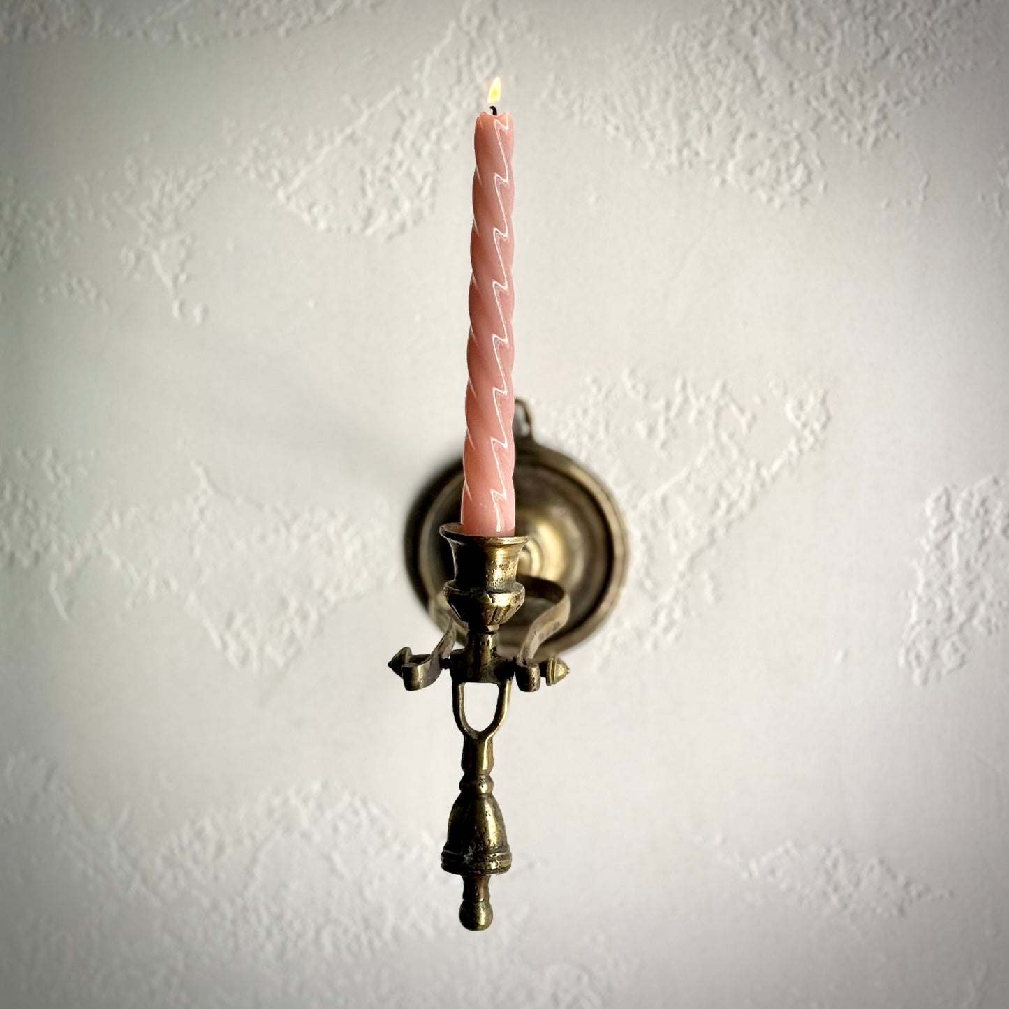 Vintage Brass Two-in-One Candle Stand
