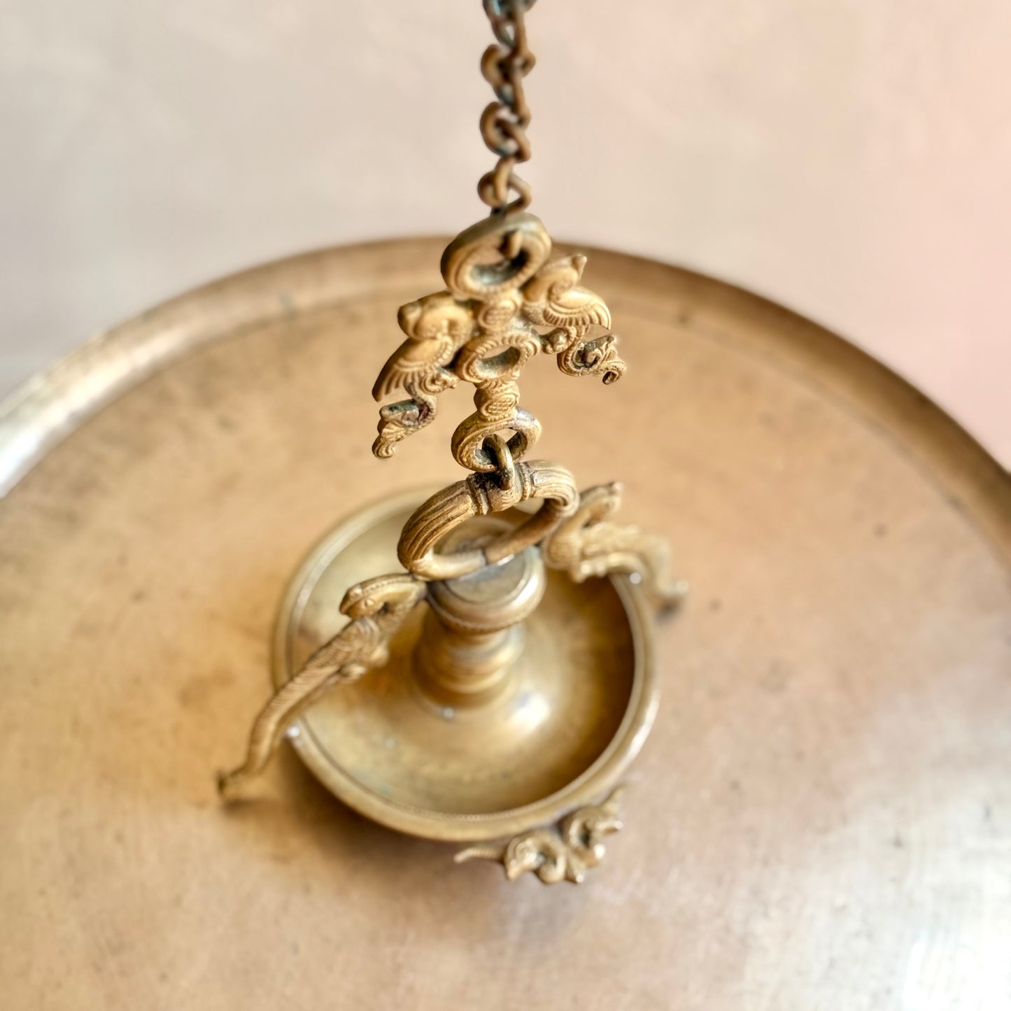 Heritage Twin Parrot Hanging Lamp