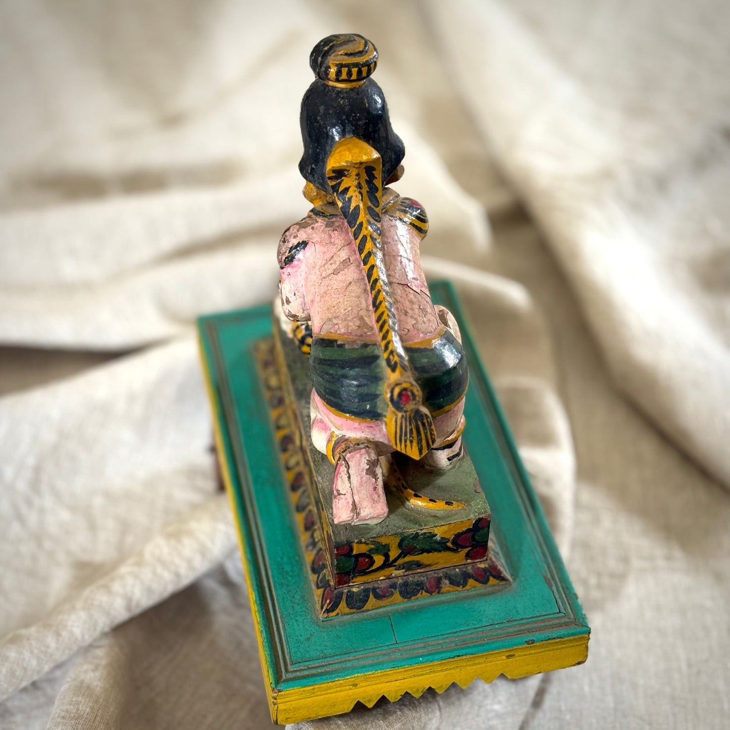 Antique Crawling Baby Krishna on Cart — Chettinad Bridal Gift (Circa 1900s)