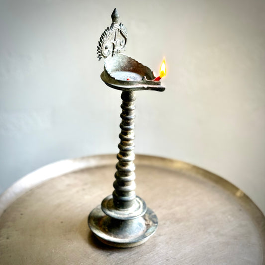 Rare Bronze Vishnu Vilakku