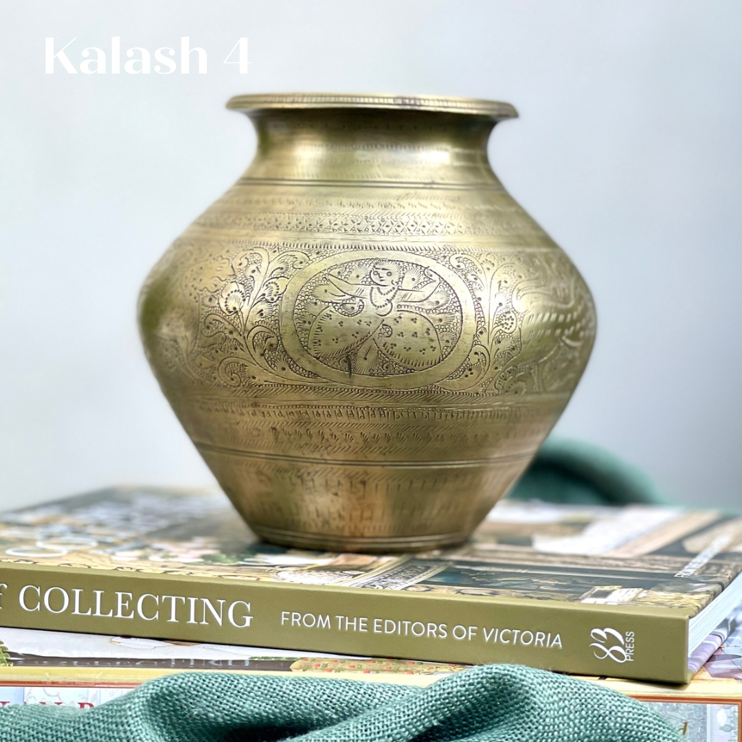 Vintage Hand Carved Kalash