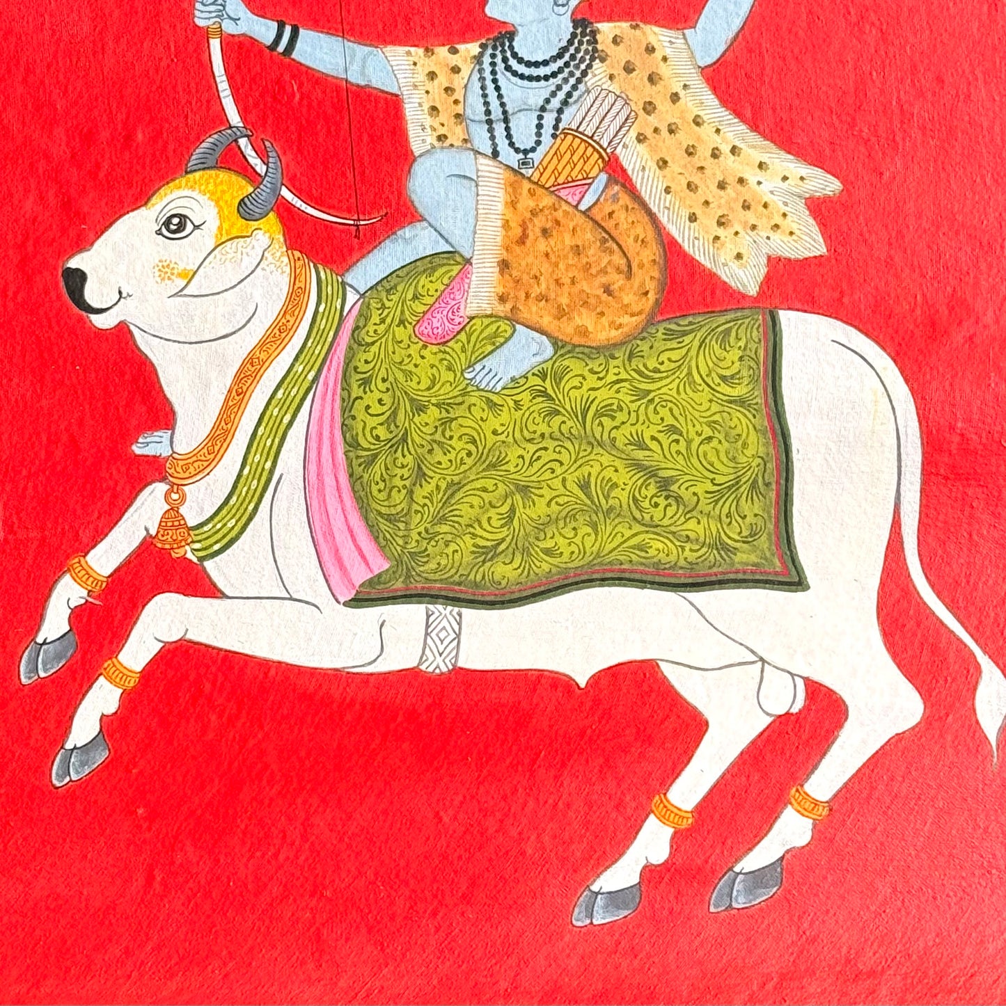 The Celestial Rider — Kangra School of Miniature Painting